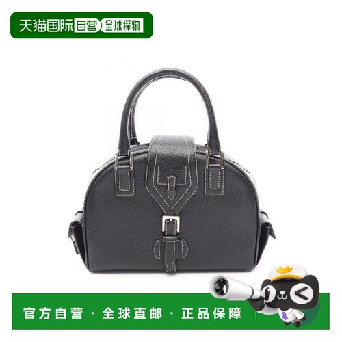 日本直邮中古二奢Loewe罗意威女包A级95新hand手牛皮手提包黑色