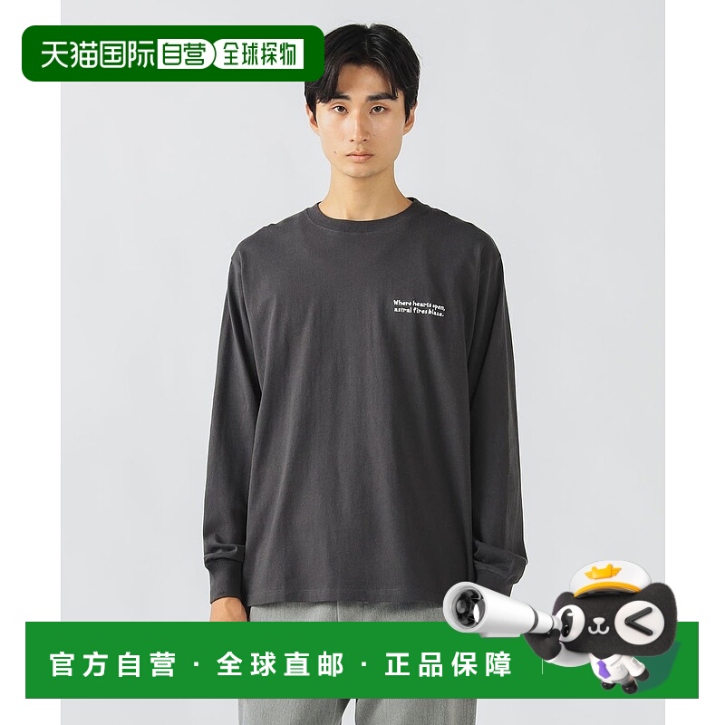 1h可退 日本直邮BEAMS HEART 男士 星星爱心图案 后幅印花 长袖T