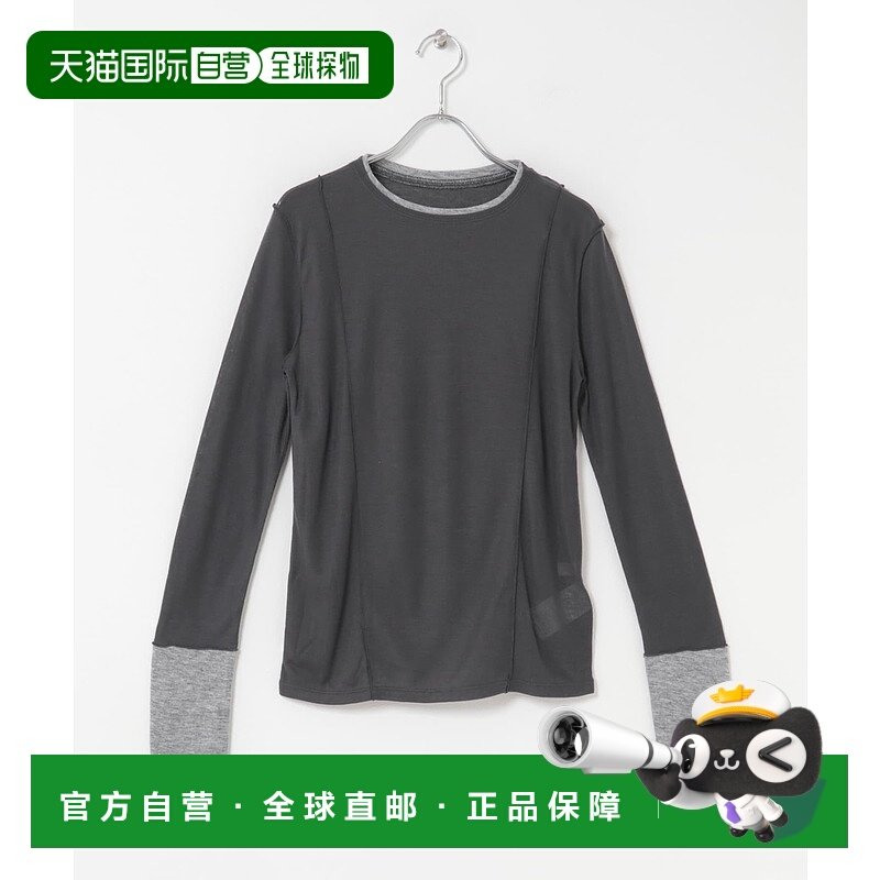 1h可退 日本直邮SENSE OF PLACE 女装 透感配色设计感T恤 AAA621C