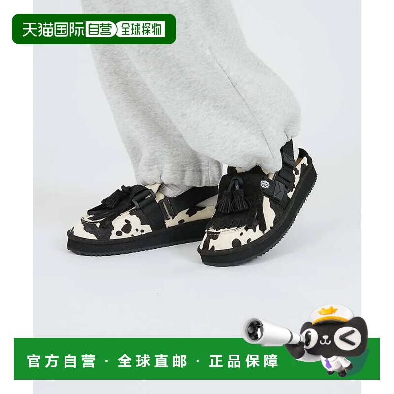 日本直邮ABAHOUSE SHAKA 牛毛绗缝流苏穆勒凉鞋 SK3 黑色系其他1
