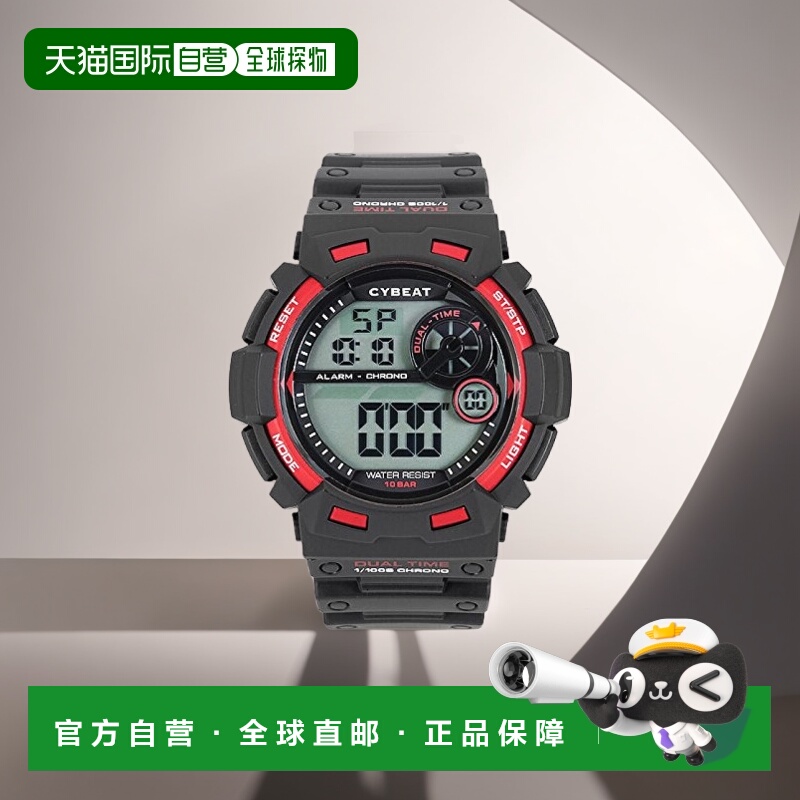 【日本直邮】J AXIS日韩腕表男士潮流电子手表10ATM100米防水黑色