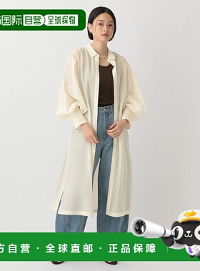 1h可退 日本直邮apart by lowrys 女士透视感长袖衬衫连衣裙 2906