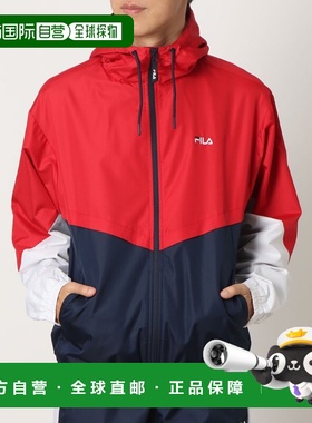日本直邮FILA 男士防风夹克带拉绒针织衬里FM25FP820（红色）