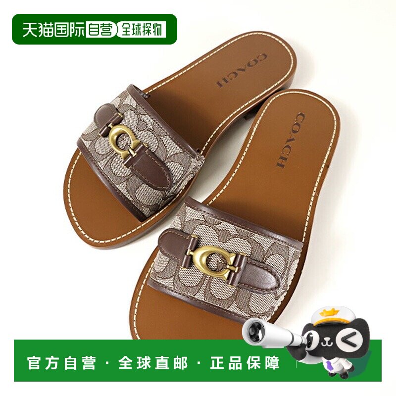 日本直邮Coach Ina 提花凉鞋 CI202VJN 女士标志性提花 C 字 Logo