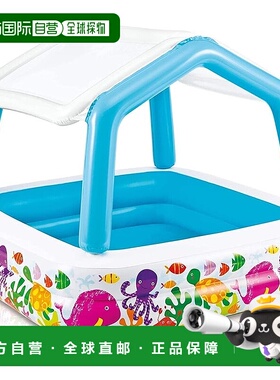 【日本直邮】INTEX 遮阳儿童充气泳池 157x122cm