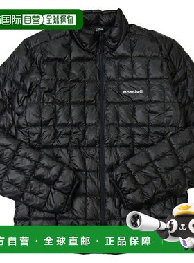 日本直邮Mont-bell 男士羽绒服 XL 码 黑色 Plasma 1000 羽绒服 R