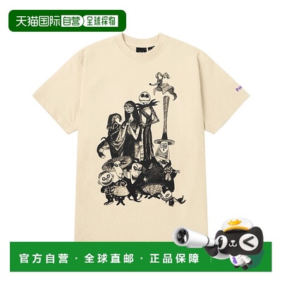 1h可退 日本直邮HUF联名男装女款全棉短袖T恤 夜宴狂想曲角色印花