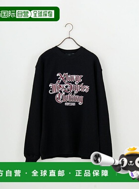 1h可退 日本直邮XLARGE 男士Old English仿羊绒感长袖T恤 1012530