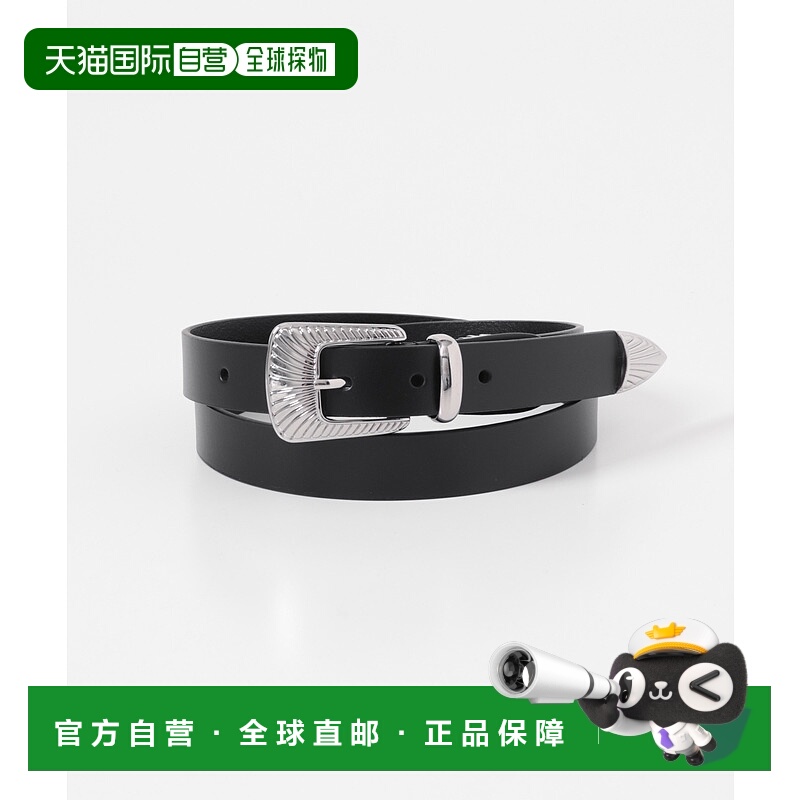 1h可退 日本直邮Lee男士牛皮锌合金搭扣西部风格皮带 ITA61ZC012