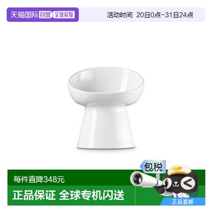 白色 Creuset 高座寵物碗 餵食狗 適用於中大型犬 日本直邮