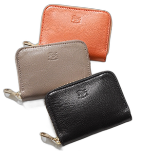 日本直邮IL BISONTE 零钱包 SZW053 男士女士皮革卡包迷你钱包通
