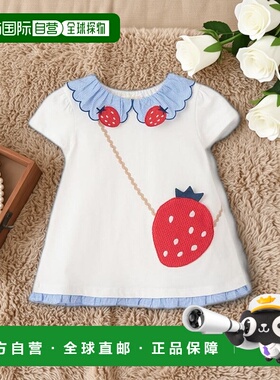 日本直邮日潮 Baby Cheer草莓包包T恤1551207短袖儿童