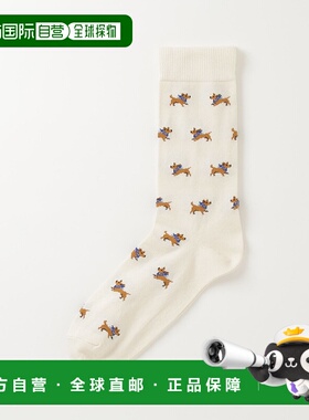1h可退 日本直邮ROYALTIES 男士犬图案袜子 118000023