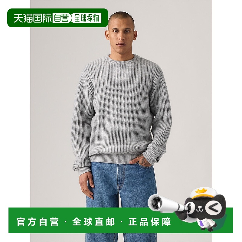 1h可退 日本直邮Levi's 男装 标准版型 羊毛混纺 克罗衫 灰色 003