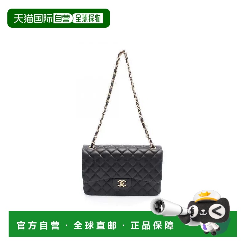 日本直邮中古Chanel香奈儿女包A级95新chain shoulder链条肩带羊