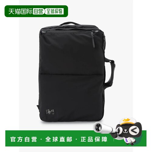 日本直邮agnes b. 尼龙三用电脑包旅行款黑色背包小包双肩包