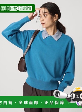 1h可退 日本直邮green label relaxing 泡泡袖针织套头衫针织衫
