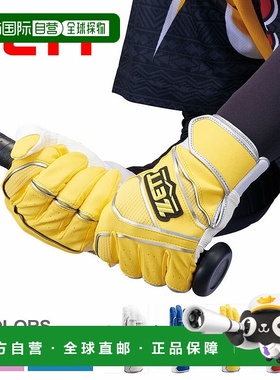日本直邮Zett泽特 击球手套双手用男女通用金色黄色 BG18012C 棒