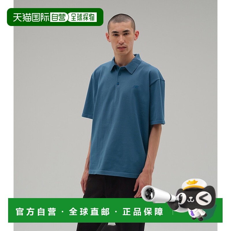 1h可退 日本直邮New balance 男士MET24款高品质洗得的针织Polo衫