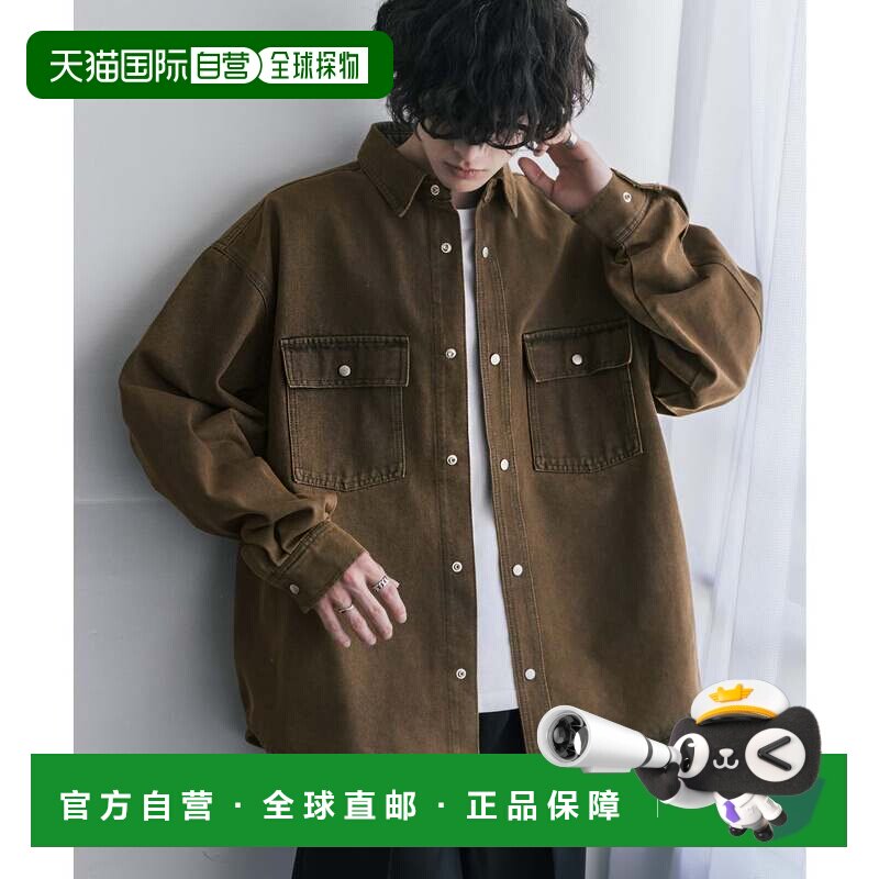 日本直邮Rocky Monroe 牛仔夹克 牛仔衬衫 工作风 男女通用 长袖