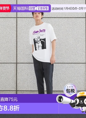 1h可退 日本直邮Sonic Youth 男士宽松短袖T恤 25SS春夏款 特殊印