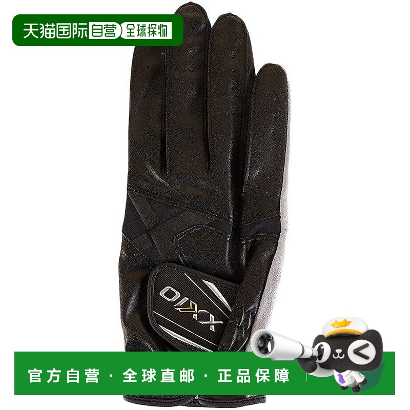 【日本直邮】邓禄普XXIO 男式右手高尔夫手套 (GGG-X013R) 黑色