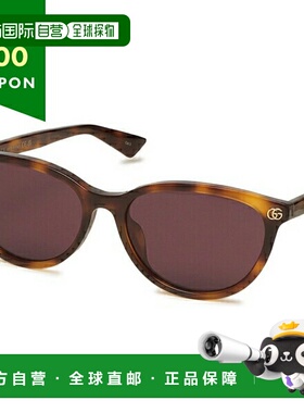 日本直邮Gucci 太阳镜 亚洲款 棕色 女士 GUCCI GG1818SK 002