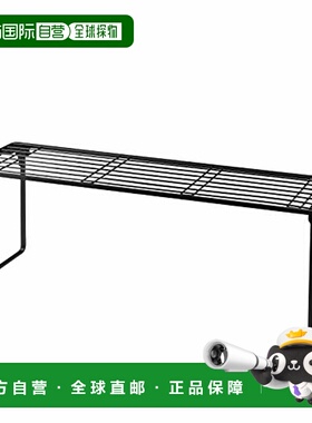 【日本直邮】炉背架 宽60cm 高脚型 限量黑色 排气口厨房储物AZ-5