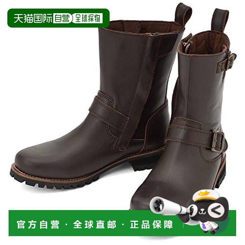 DAYTONA摩托车用技师靴28.0cm男士牛皮鞋垫侧拉链深棕色靴子