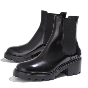 日本直邮TODS 短靴 XXW08D0EA10AKT 女式短靴侧戈尔皮鞋 B999