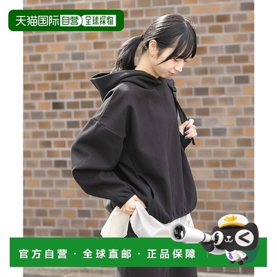 1h可退 日本直邮EKAL 女士 宽松连帽衫 半拉链设计 保暖卫衣 FEA7
