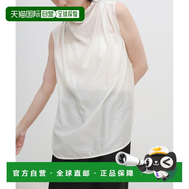 select MOCA 女装 垂坠感透视无袖衬衫 b 【付后1h可退】
