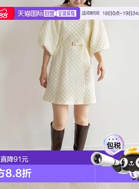 日本直邮RANDA 绗缝立体袖迷你连衣裙 RA041EW015630 连衣裙