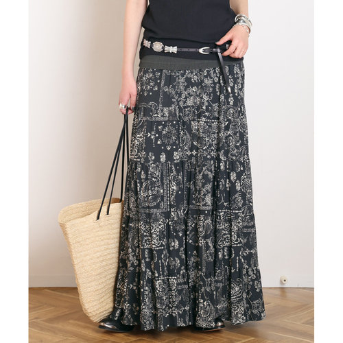 1h可退 日本直邮COUTURE D'ADAM女士别注班丹纳学院印花半身裙 26