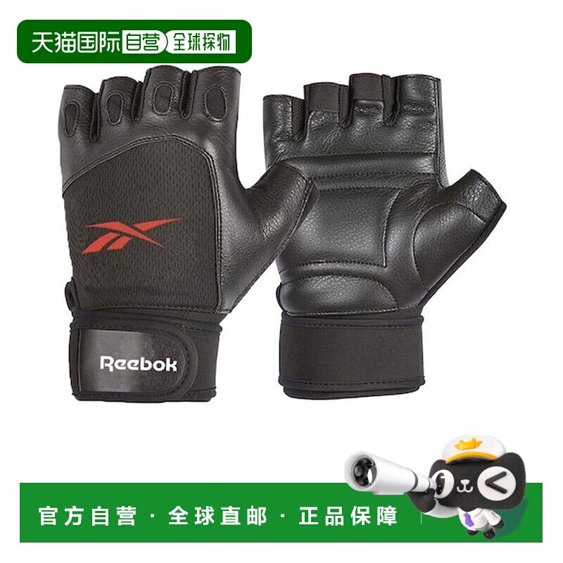 日本直邮Reebok 健身举重训练手套 S码 [369273655] 黑色