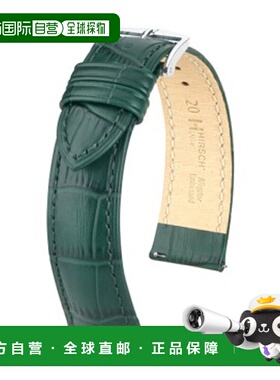 日本直邮01028040-2-20 HIRSCH Duke 皮革表带 手表替换表带 易于