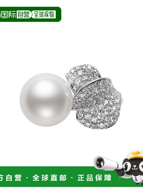 日潮跑腿MIKIMOTO 御木本时尚个性轻奢设计精致花瓣简约钻石珍珠9