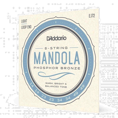 【日本直邮】D'Addario BRONZE系列曼陀铃弦 细款014-049 EJ72