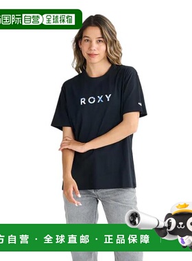 日本直邮ROXY ARTSY FLORAL TEE T恤 25SPRST251088BLK 女士款 黑