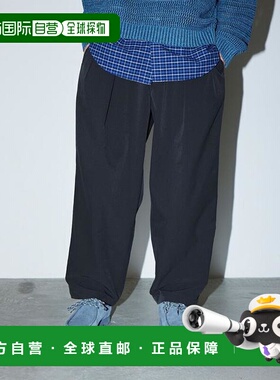 1h可退 日本直邮BEAMS 网眼风格2褶皱修身西裤新款休闲休闲裤