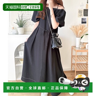 1h可退 日本直邮Classical Elf 女士前后可调款泡泡袖长款连衣裙