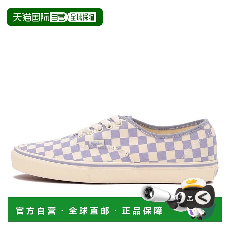 日本直邮Vans Authentic 减震耐磨 低帮 板鞋 男女同款 白紫