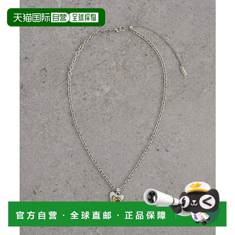 1h可退 日本直邮Discoat 女士复古风格心形项链 真鍮合金材质 DCZ