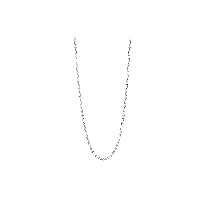 日潮跑腿MIKIMOTO御木本Akoya珍珠18K白金项链魅力时尚设计