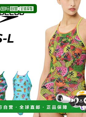 日本直邮Speedo 女士游泳比赛泳衣练习泳衣 Speedo Mulga 转体泳