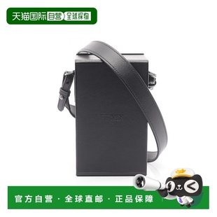 日本直邮中古Fendi芬迪女包A级95新Shoulder bag肩包牛皮斜挎包黑