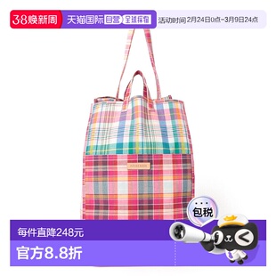 1h可退 日本直邮AMIACALVA 女士两用手提肩背大容量棉布包 376102