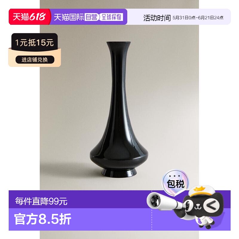 日本直邮Zara长 光泽 花瓶