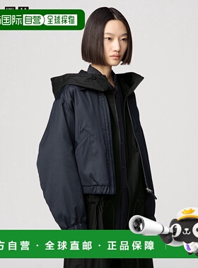 日潮跑腿UNIQLO优衣库 拉链短款宽松夹克 09 BLACK WOMEN XS 4769