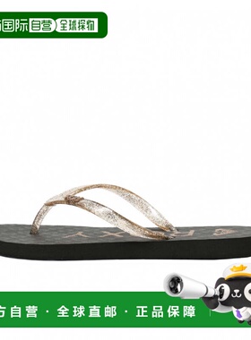 日本直邮ROXY 2025春夏RG VIVA SPARKLE儿童沙滩凉鞋 黑色 [ARGL2